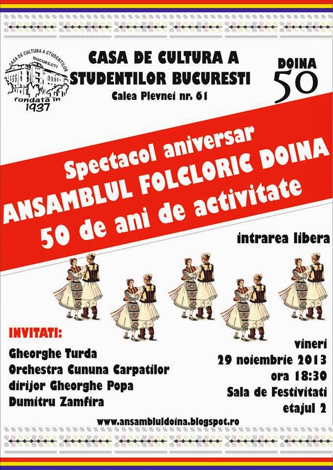 Afis DOINA Aniversare 50 de ani